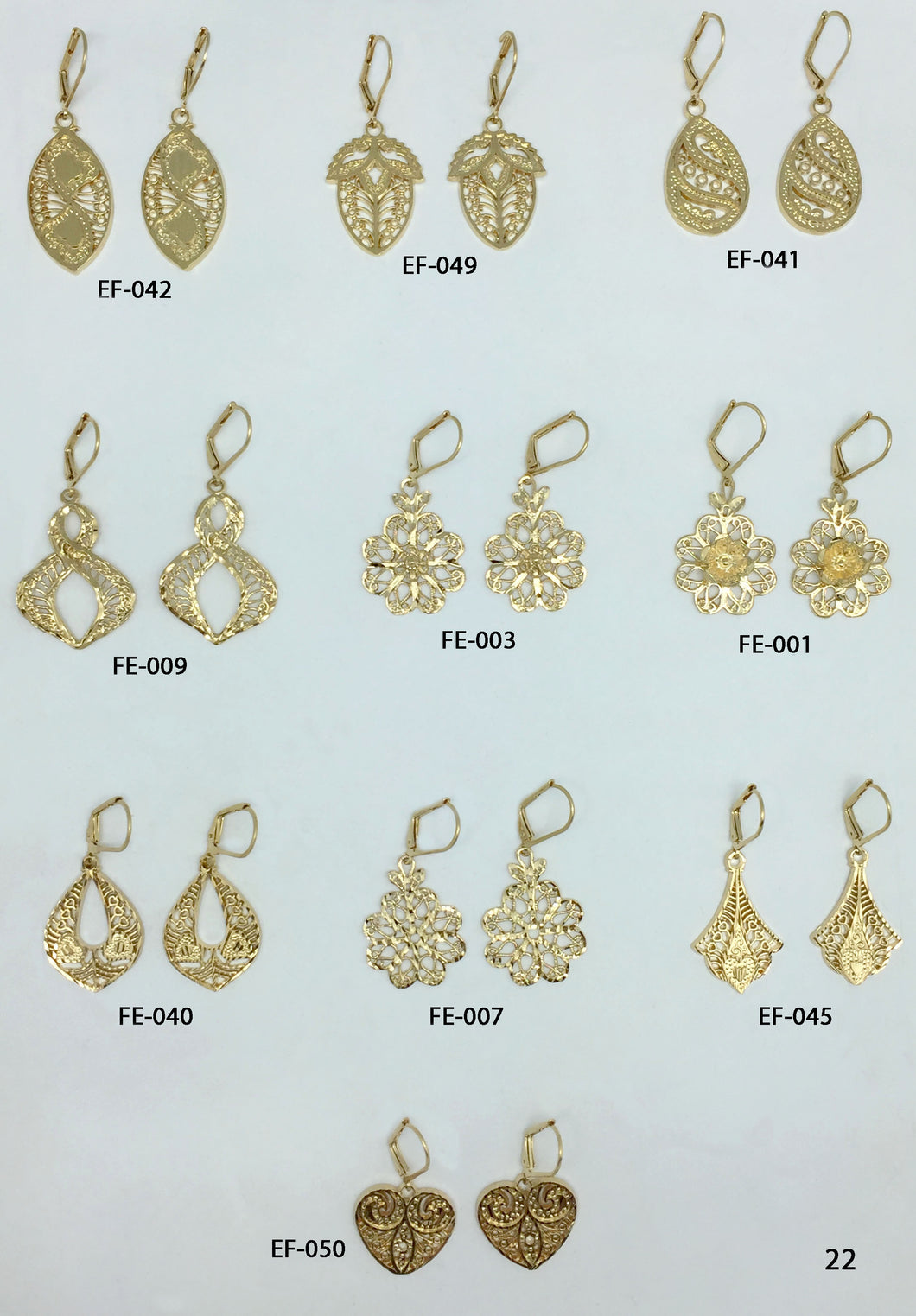 ARETES DE FILIGRANA