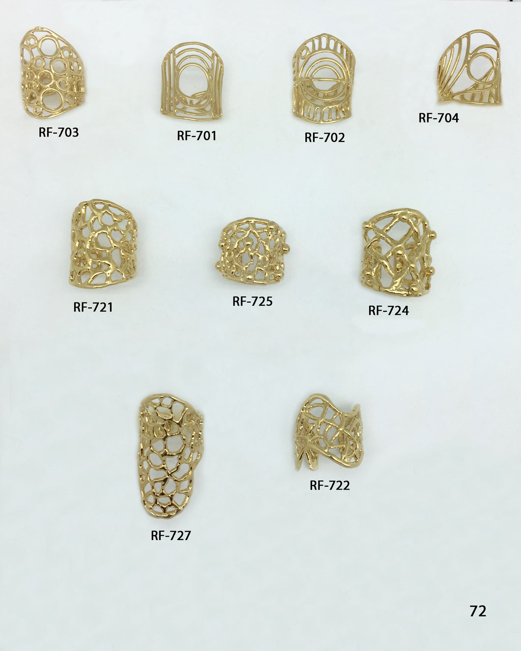 ANILLOS CON DISEÑOS GOMETRICOS