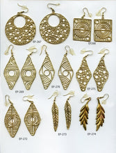 Load image into Gallery viewer, ARRACADAS, ARETES  CON GANCHO, POSTE